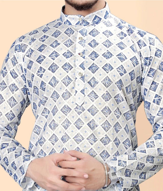 Printed Cotton Kurta