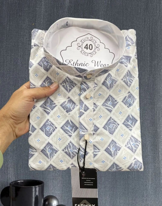 Printed Cotton Kurta